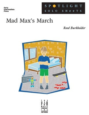 BURKHOLDER - MAD MAXS MARCH EARLY INTERMEDIATE PIANO SHEET