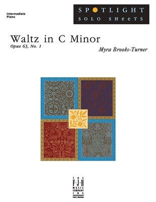 BROOKS-TURNER - WALTZ IN C MINOR OP 63 NO 1 FOR PIANO