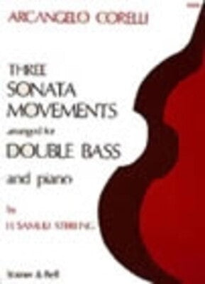 CORELLI - 3 SONATA MOVEMENTS DOUBLE BASS/PIANO