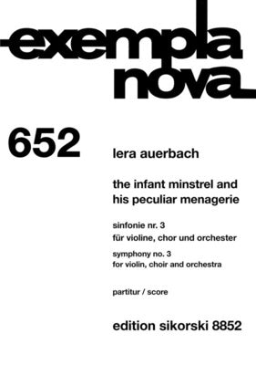 AUERBACH - INFANT MINSTREL AND HIS PECULIAR MENAGERIE SCORE