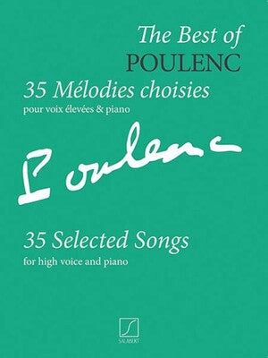 BEST OF POULENC 35 SONGS HIGH VOICE PIANO