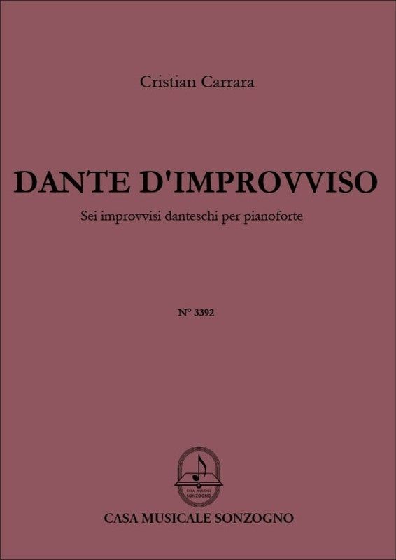 CARRARA - DANTE D'IMPROVVISO FOR PIANO