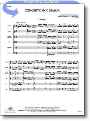 CONCERTO IN C MAJOR SO3.5 SC/PTS