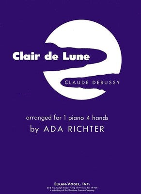DEBUSSY - CLAIR DE LUNE PIANO DUET ARR RICHTER
