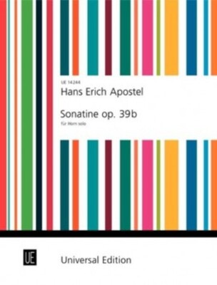 APOSTEL - SONATINE OP 39B FOR SOLO HORN