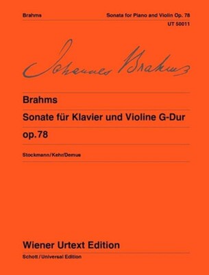 BRAHMS - SONATA G MAJOR OP 78 VIOLIN/PIANO