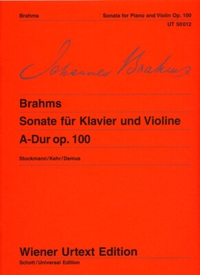 BRAHMS - SONATA A MAJ OP 100 VIOLIN/PIANO