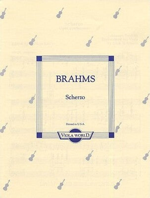 BRAHMS - SCHERZO VIOLA/PIANO