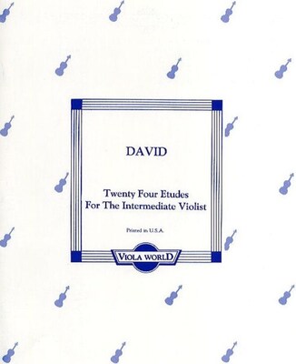 DAVID - 24 ETUDES VIOLA SOLO