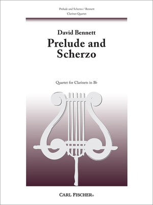 BENNETT - PRELUDE AND SCHERZO CLARINET QUARTET SC/PTS