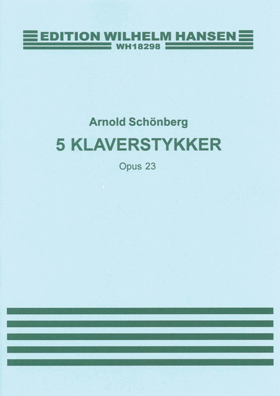 SCHOENBERG 5 PIECES OP.23 PNO