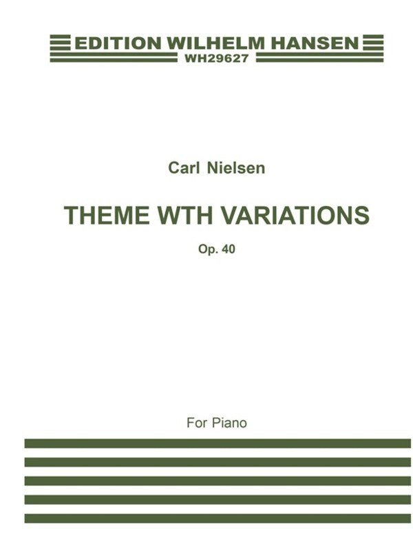 NIELSEN THEME & VARIATIONS OP.40 PIANO