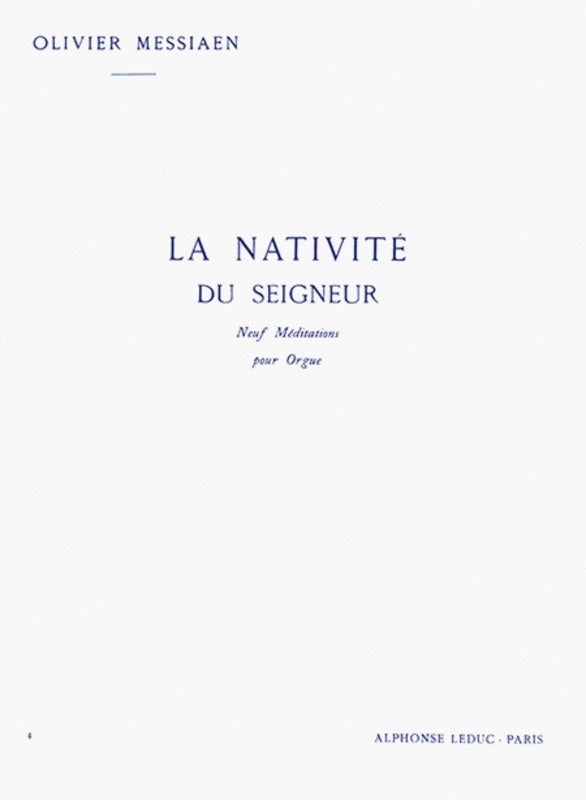 NATIVITY OF THE LORD VOLUME 4 ORGAN