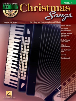 CHRISTMAS SONGS ACCORDION PLAY ALONG BK/CD V4
