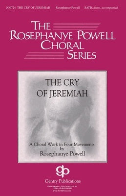 CRY OF JEREMIAH PERCUSSION SCORE/PARTS