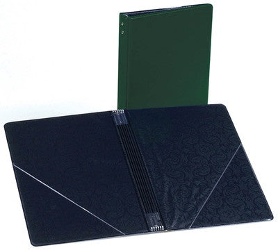 CHORAL FOLDER 7.75 X 11 ELASTICS CLEARPKTS GREEN