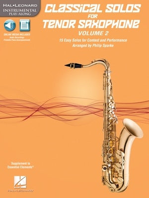 CLASSICAL SOLOS FOR TENOR SAX V2 BK/CD