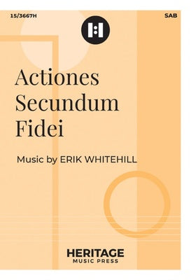 ACTIONES SECUNDUM FIDEI SAB