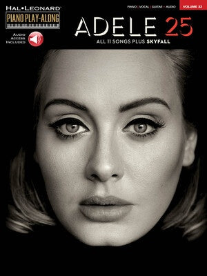ADELE - 25 PIANO PLAYALONG V32 BK/OLA
