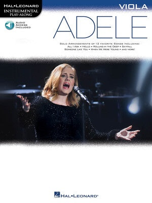 ADELE PLAYALONG VIOLA BK/OLA