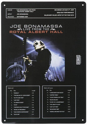 BONAMASSA TIN SIGN ROYAL ALBERT HALL
