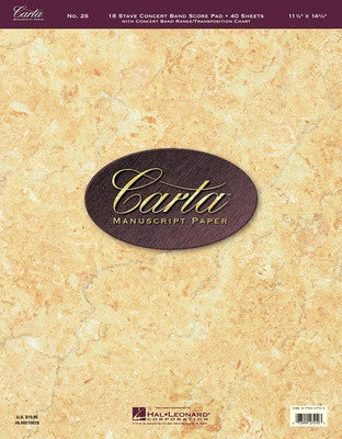 CARTA MANUSCRIPT 40SHTS 18ST CB SC/PAD