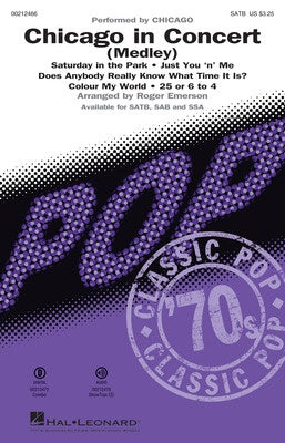 CHICAGO IN CONCERT SATB