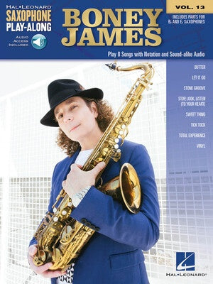 BONEY JAMES SAX PLAYALONG V13 BK/OLA