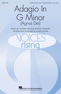 ADAGIO IN G MINOR (AGNUS DEI) SATB