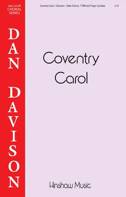 COVENTRY CAROL TTBB/FINGER CYMBALS