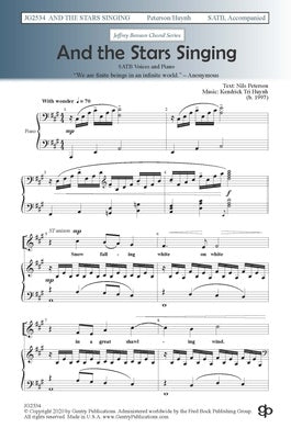 AND THE STARS SINGING SATB
