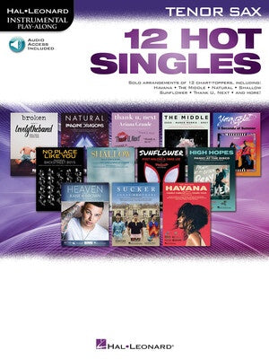 12 HOT SINGLES FOR TENOR SAX BK/OLA