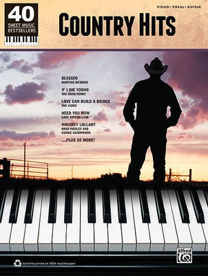 COUNTRY HITS 40 SHEET MUSIC BESTSELLERS PVG