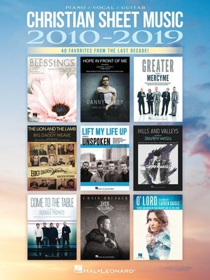CHRISTIAN SHEET MUSIC 2010-2019 PVG