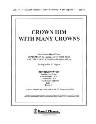 CROWN HIM WITH MANY CROWNS HANDBELLS PERC ORCH