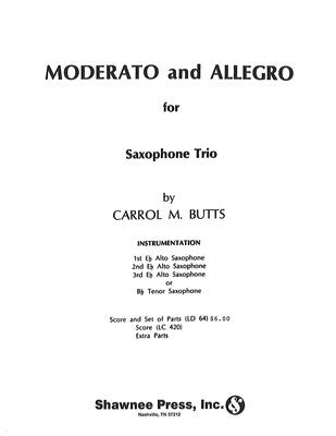 BUTTS - MODERATO AND ALLEGRO FOR SAX TRIO SC/PTS
