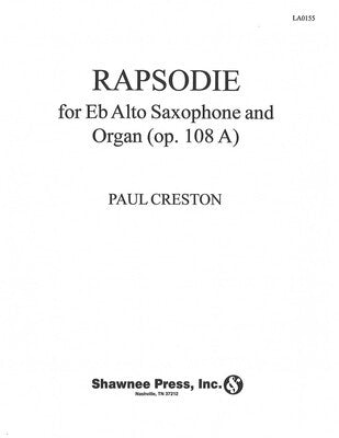CRESTON - RAPSODIE OP 108A FOR ALTO SAX/ORGAN (POD)