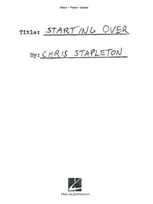 CHRIS STAPLETON - STARTING OVER PVG