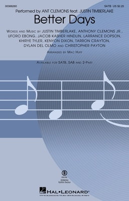 BETTER DAYS SATB