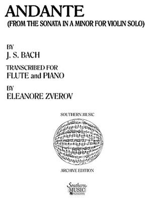 BACH - ANDANTE FROM VIOLIN SONATA A MIN FLUTE/PIANO
