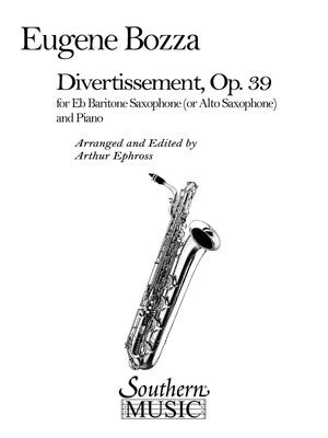 BOZZA - DIVERTISSEMENT OP 39 BARITONE SAX/PIANO (POD)