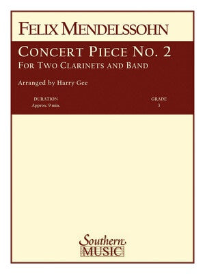 CONCERT PIECE NO 2 FOR 2 CLARINETS/BAND CB3 SC/PTS (POD)