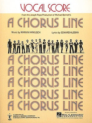 CHORUS LINE VOCAL SCORE
