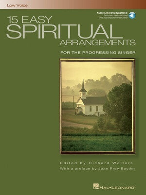 15 EASY SPIRITUAL ARRANGEMENTS LOW V BK/CD