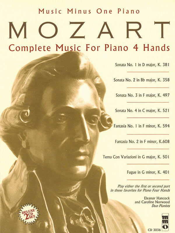 MOZART - COMPLETE MUSIC FOR PIANO 4 HANDS BK/2CD