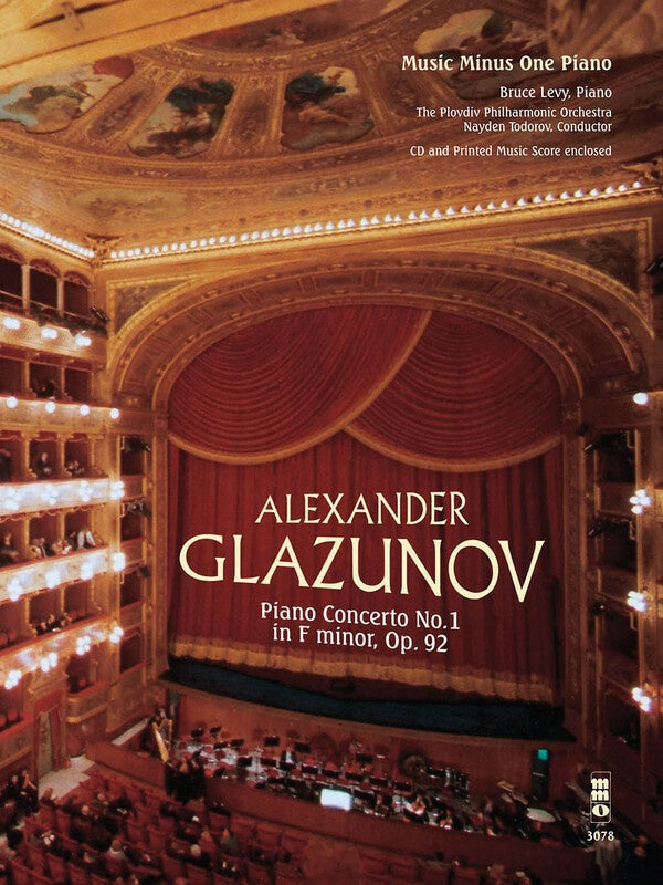 GLAZUNOV - PIANO CONCERTO NO 1 F MIN OP 92 BK/CD