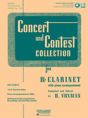 CONCERT AND CONTEST COLLECTION CLARINET BK/OLM
