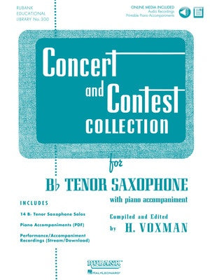 CONCERT AND CONTEST COLLECTION TEN SAX BK/CD