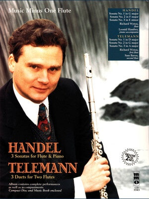 3 SONATAS FLUTE/PIANO 3 DUETS FLUTE BK/CD