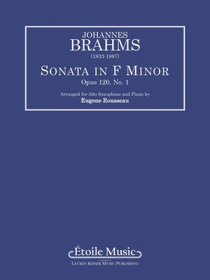 BRAHMS - SONATA F MINOR OP 120 NO 1 FOR ALTO SAX/PIANO